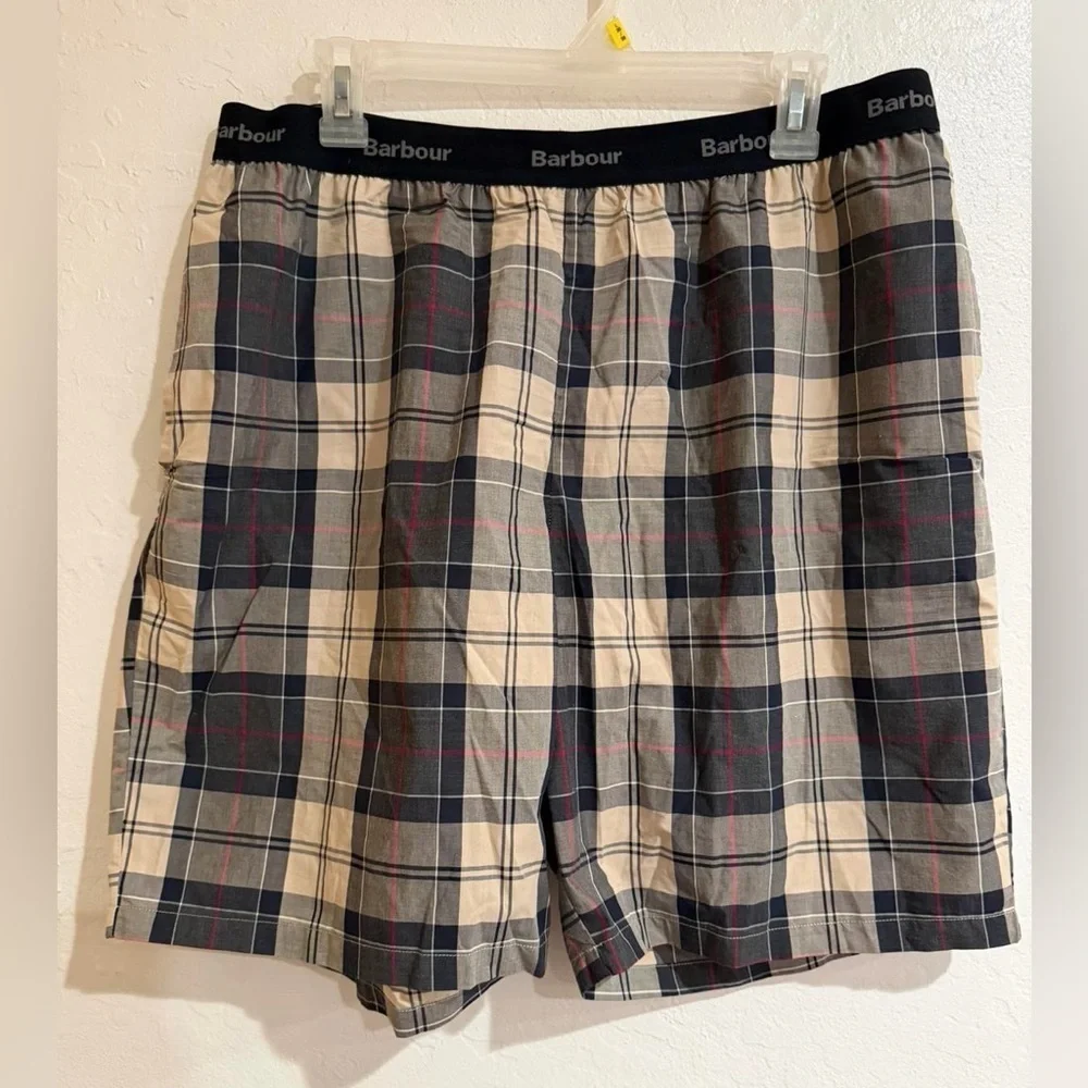 Barbour Men’s Plaid Checkered Boxer Shorts XXL